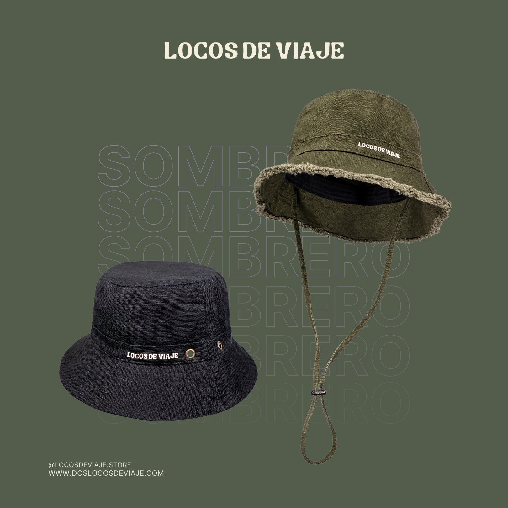 Sombreros Urbanos de Tela para Viajes y Ciudad | Dos Locos de Viaje