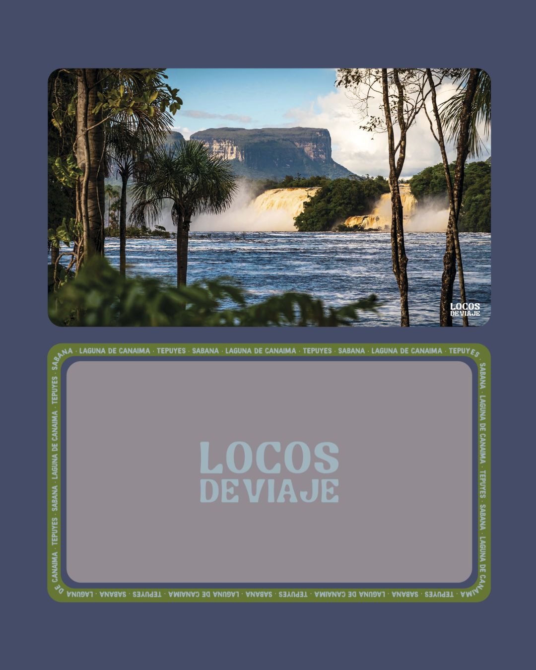 Toalla de Microfibra Mediana- Laguna de Canaima | Dos Locos de Viaje